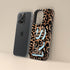 Wild Metallic Leopard 3D Initials iPhone Case